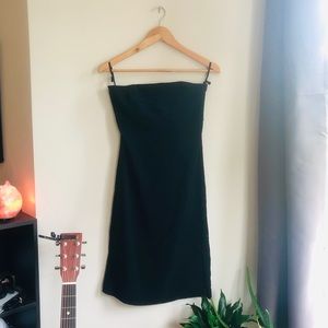 Express black strapless dress